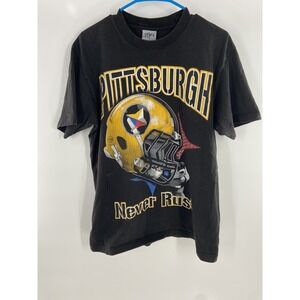 Pittsburgh Steelers Shirt Shaka‎ Wear Black Size Large Big Graphic